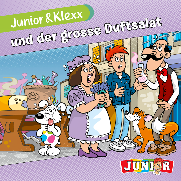 "Band 25: Junior & Klexx und der grosse Duftsalat"-Cover
